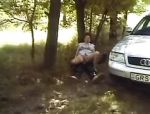 Großmutter fickt im Wald mit einem jungen Kerl #2