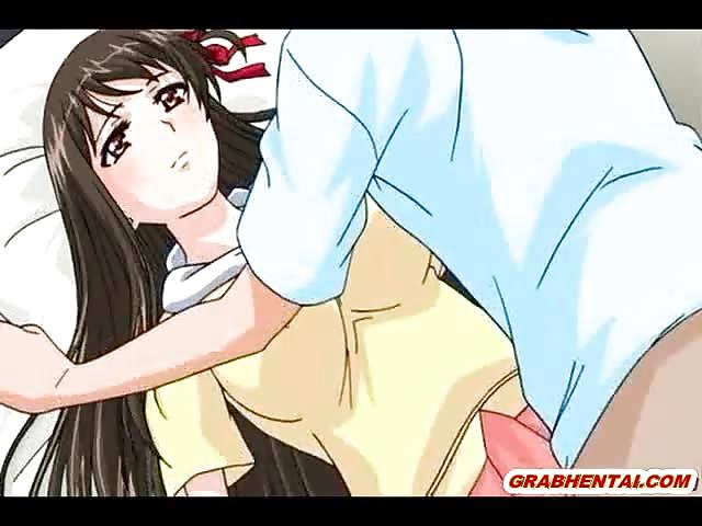 Vollbusiger Hentai-Schülerin werden die großen Titten gequetscht #3