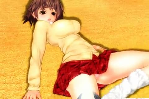 Zeichentrickporno Hentai - Hübsches Mädchen wird von Monster gefickt #3