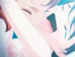 Das nette Mädchen ist in einer erotischen Hentai großbrüstigen Szene #7
