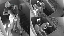 Sicherheitskamera filmt Paar, das in der Eingangshalle fickt #1