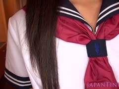 Schüchternes japanisches Schulmädchen wird als Fickloch benutzt #2