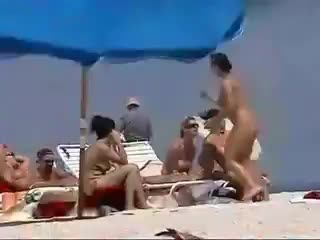 Exhibitionisten nackt am Strand erregedende Sex draussen #1