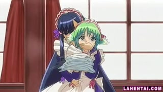 Zeichentrickporno Hentai - Mädchen mit grünen Haaren reitet einen Schwanz #7