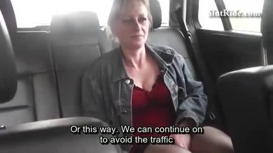 Slut Ride - Tschechische Blondine in ihren Vierzigern im Wagen gefickt #7