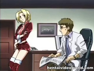 Scharfe Hentai-Blondine schreit beim Sex sehr laut #14