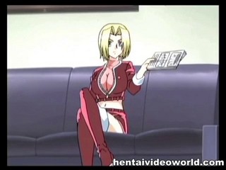 Scharfe Hentai-Blondine schreit beim Sex sehr laut #16
