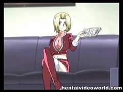 Scharfe Hentai-Blondine schreit beim Sex sehr laut #8