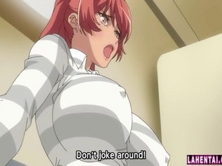 Ein Mädchen mit riesigen Titten hart gefickt in diesem Hentai #6