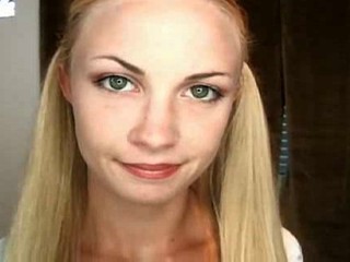 Dünne Blondine Kathleen saugt einen dicken Knüppel #3