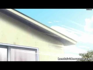 Hentai-Pärchen treibt es unter freiem Himmel #23