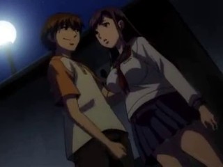Anime-Schulmädchen wird von zwei Kerlen geknallt #1