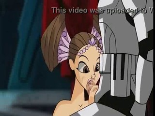 Star-Wars Zeichentrickfilm - Geiler Oralsex mit einem Robot #11