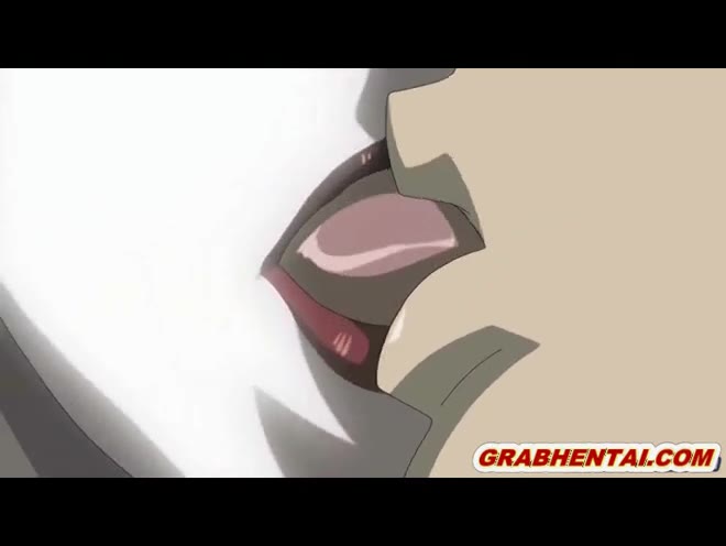 Eine große Dreier in diesem Hentai zwischen einem Mädchen und zwei Schwänze #16