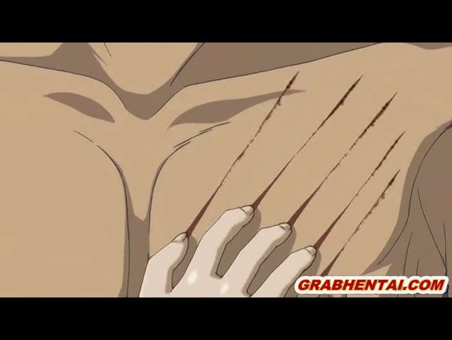 Eine große Dreier in diesem Hentai zwischen einem Mädchen und zwei Schwänze #4