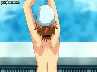 Anime apetube Küken hat Sex in der Dusche #5