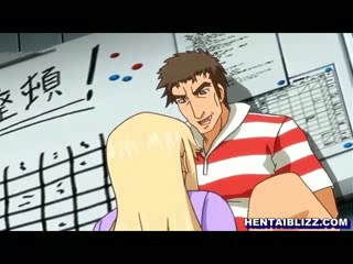 Hentai-Studentin in der Umkleidekabine oral- und tittengefickt #1