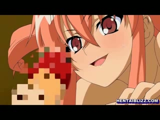 Süßes Hentai-Mädchen macht 69-Oralsex und schluckt Sperma #6