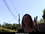Chrissy Saunders saugt und fickt einen harten Schwanz in einem schönen POV Video #1