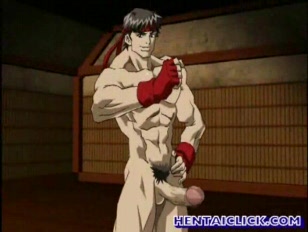 Süßer Anime Schwuler reitet einen massiven Schwanz #1