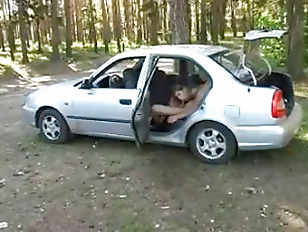 Harter Anal Fick im Auto #6